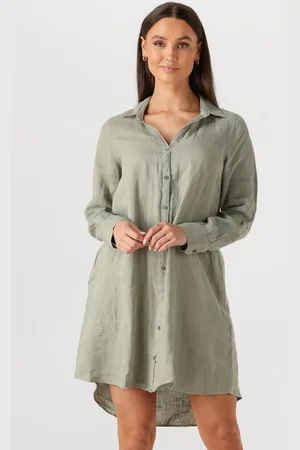 Mos Mosh Mini Jurk Dames Mmrielle Linen Dress
