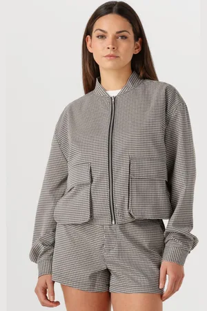 Alix the label Jack Dames Ladies Woven Cropped Boucle Jacket