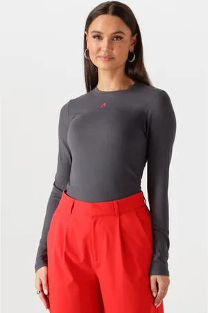 Alix the label Top Dames Ladies Knitted Modal Longsleeve Top