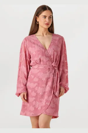 Aaiko Mini Jurk Dames Eloise Chiffon Flower Pes 509