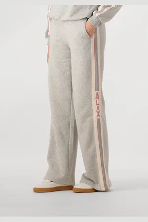 Alix the label Joggingbroek Dames Ladies Knitted Side Tape Wide Leg Sweat Pants
