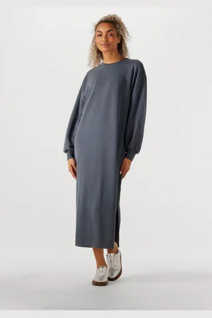 Alix the label Mini Jurk Dames Ladies Knitted Flowy Long Sweater Dress