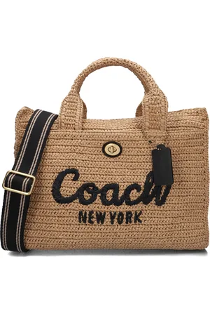 Coach Handtas Dames Straw Cargo Tote