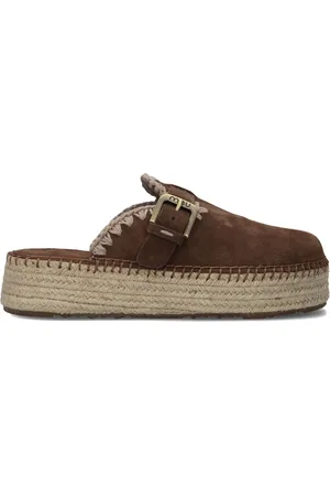 Mou Instappers Dames Jute Clog Plain Sue