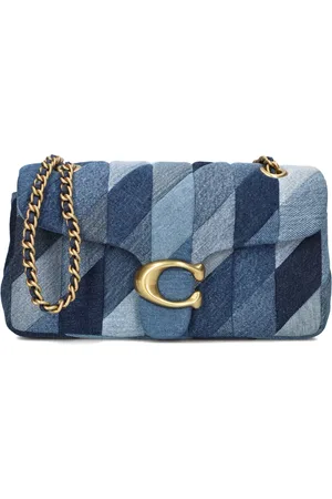 Coach Handtas Dames Quilted Patchwork Denim Tabby