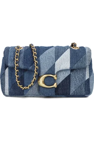 Coach Handtas Dames Quilted Patchwork Denim Tabby