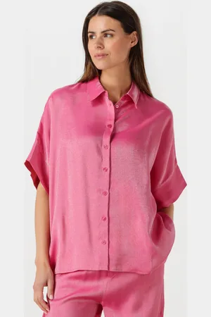 Alix the label Blouse Dames Ladies Woven Shine Boxy Blouse