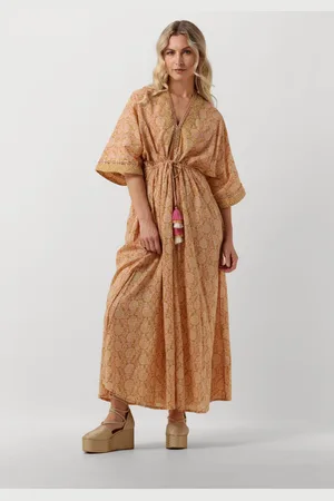 Summum Woman Maxi Jurk Dames Dress Blockprint