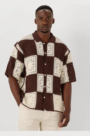 Woodbird Casual Overhemd Heren Wbbanks Crochet Knit