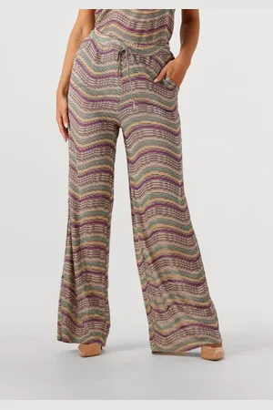 Summum Woman Wijde Broek Dames Wide Leg Pant Multicolour Sparkly Wave