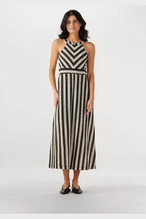 Summum Woman Maxi Jurk Dames Long Halter Fine Crochet Dress