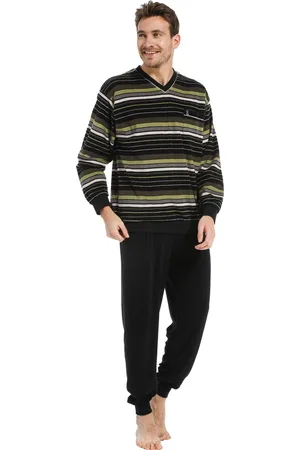 Robson Heren pyjama badstof 27212-706-2 - - S/48