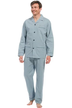 Robson Heren pyjama doorknoop 27221-700-6 - - 68