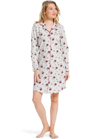 Pastunette Dames doorknoop nachthemd 10222-156-6 - - 38
