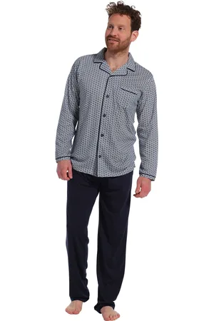 Pastunette Heren pyjama doorknoop 23231-616-6 - - M/50