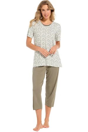 Pastunette Dames pyjama bamboe capri 20241-148-2 - - 50
