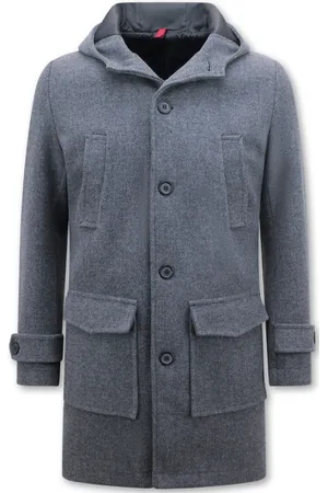 Enos Getailleerde mantel jas winter met capuchon 8931