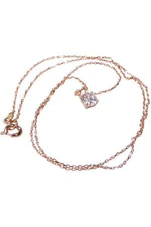 Christian 14 karaat rosé ketting solitaire