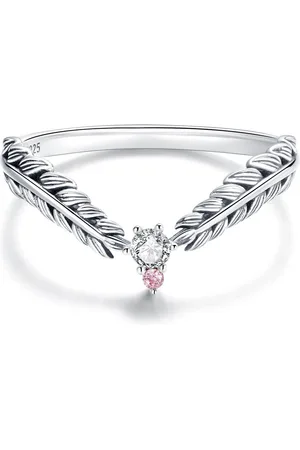 Mijn bedels Sterling ring veren