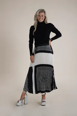 NUKUS Anna skirt black/offwhite