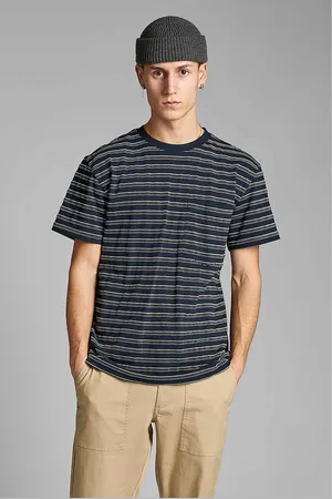 Anerkjendt Curv stripe t shirt sky captain 900122