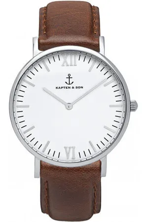 Kapten & Son Silver brown leather campus 4251145214531