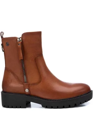 Carmela Chelsea met rits piel camel 67972