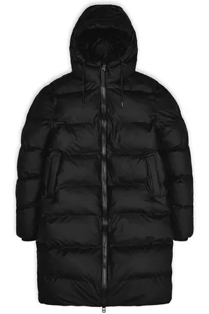 Rains 15070 long puffer jacket black