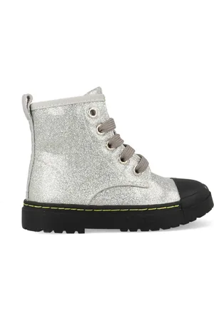 Shoesme Boots biker sw21w011-b zilver