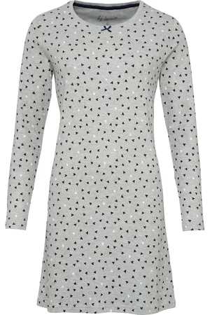 by Louise Dames winter nachthemd interlock hartjes