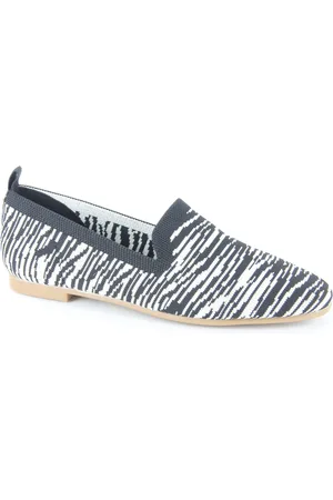 La Strada 1804422 black/beige zebra dames instappers gekleed