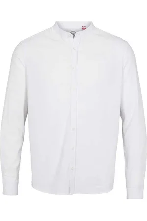 Kronstadt Ks3308 johan linen henley shirt white