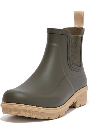 FitFlop Wonderwelly contrast-sole chelsea boots