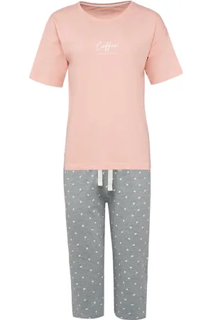 by Louise Dames capri korte pyjama set soft orange