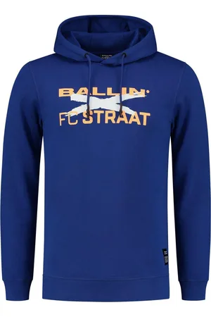 Ballin X fc straat heren slim fit hoodie cobalt