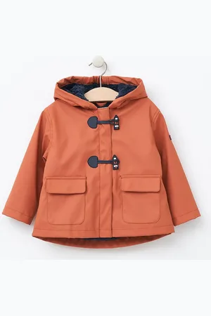 Batela Kastanjebruine baby winter regenjas hulst