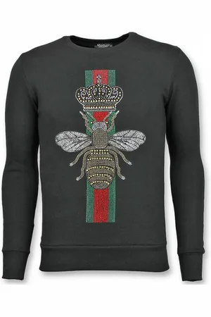 TONY BACKER Rhinestone trui master royal color bee sweater