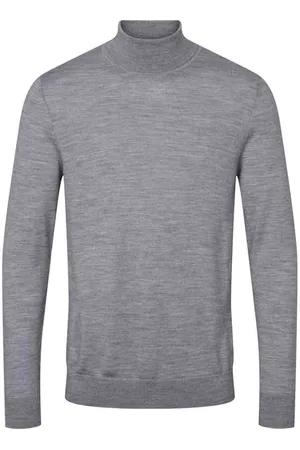 Kronstadt Ks3508 johannes marine roll neck knit grey mel