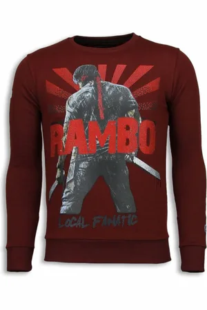 Local Fanatic Rambo rhinestone sweater