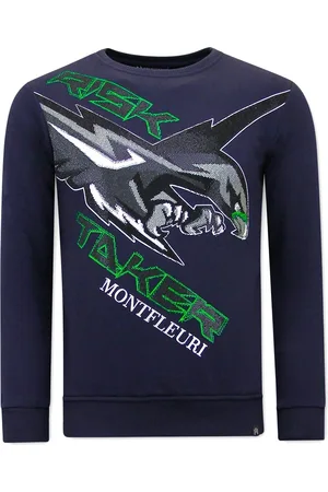 TONY BACKER Sweater met print eagle head