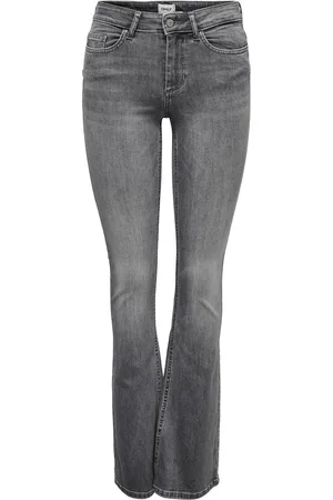 Flared Jeans in de kleur grijs voor dames