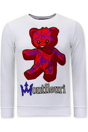 TONY BACKER Sweater met print teddy bear 3617