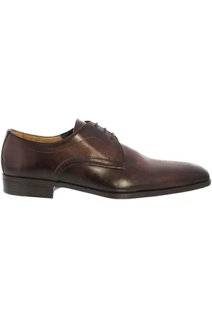 Giorgio 38202 donker leren veterschoen (104 caffe)