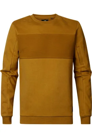 Petrol Industries Heren sweater m-3020-swr329 7121 dark gold