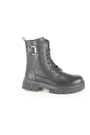 Bullboxer Aox501e6l blackb meisjes veterboots