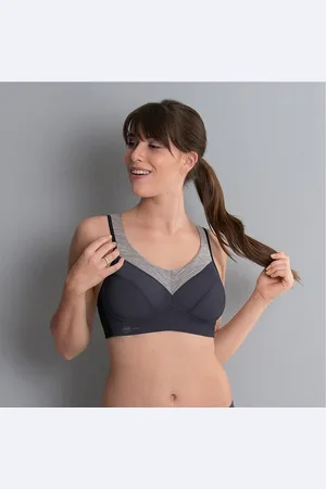 Anita Panalp wool sport bh 5555 472 antraciet/melange