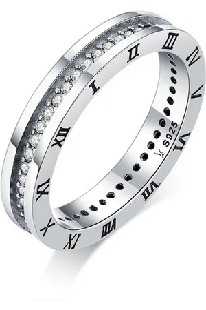 Mijn bedels Sterling ring romeinse cijfers
