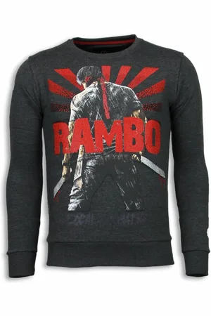 Local Fanatic Rambo rhinestone sweater