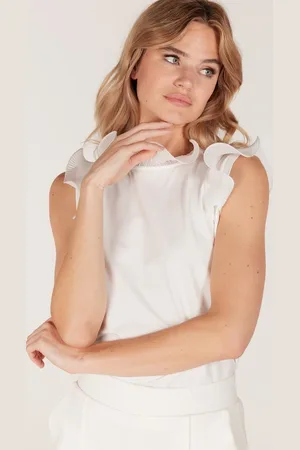 Jansen Amsterdam Top merel s23 v309 10 off white