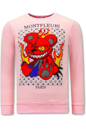 TONY BACKER Sweater met print monster teddy bear